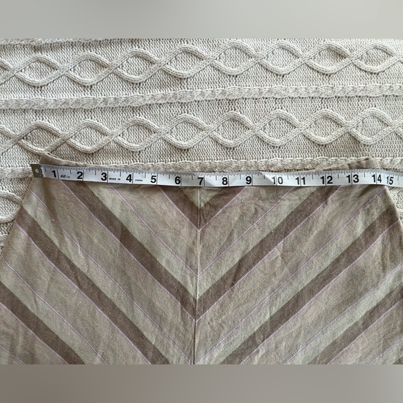 GAP Linen Tan Chevron Patterned Mini Skirt Women’s Size 4 - Picture 10 of 10